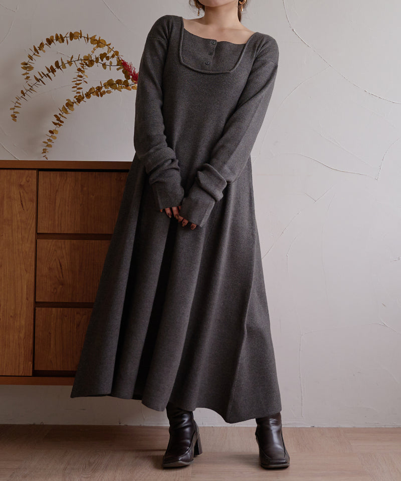 【予約商品】lady knit onepiece / レディーニットワンピース