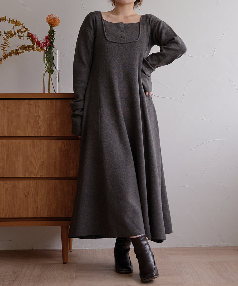 【予約商品】lady knit onepiece / レディーニットワンピース