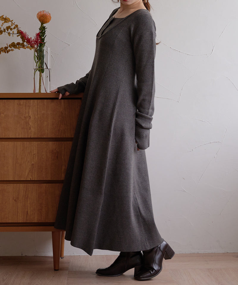 【予約商品】lady knit onepiece / レディーニットワンピース