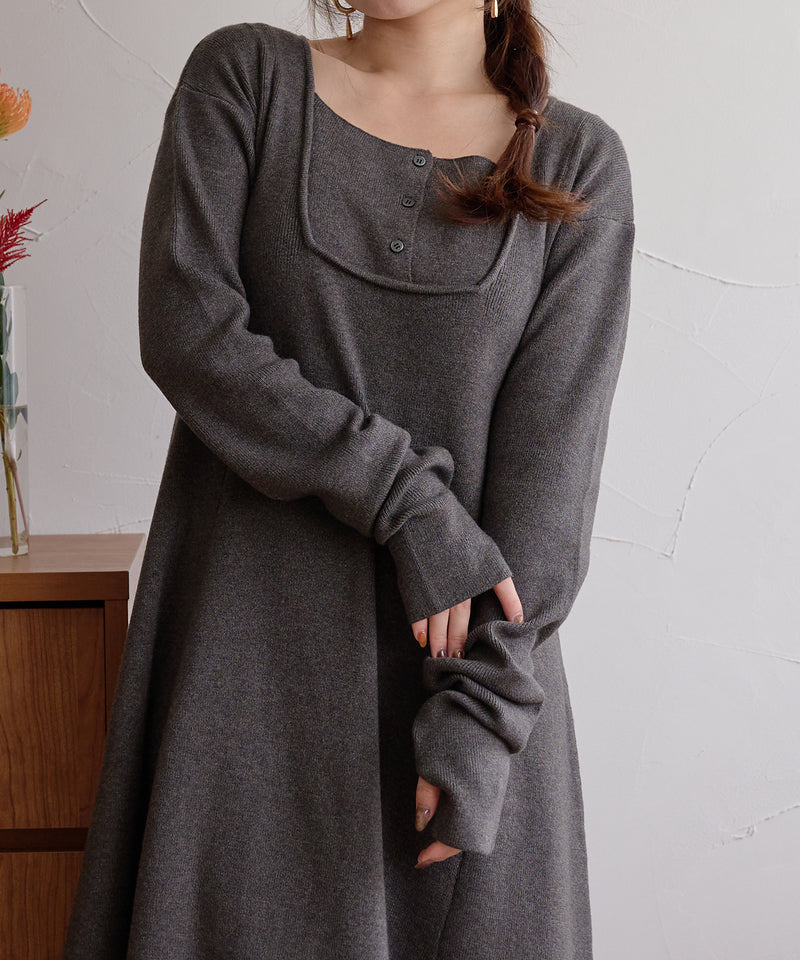 【予約商品】lady knit onepiece / レディーニットワンピース