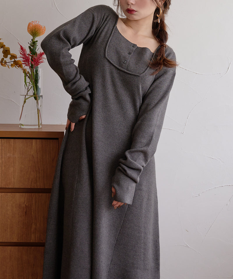 【予約商品】lady knit onepiece / レディーニットワンピース