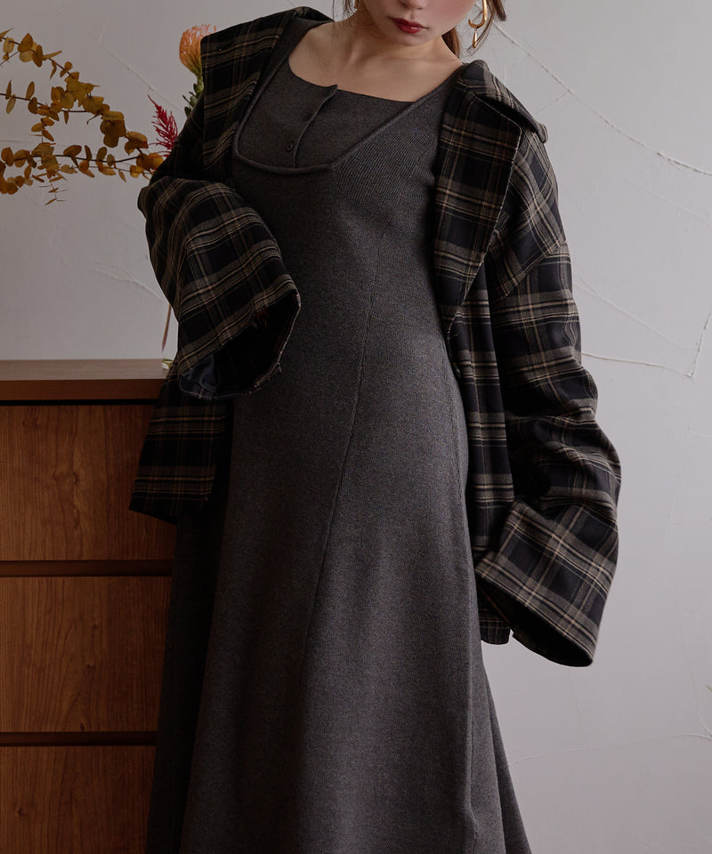 【予約商品】lady knit onepiece / レディーニットワンピース