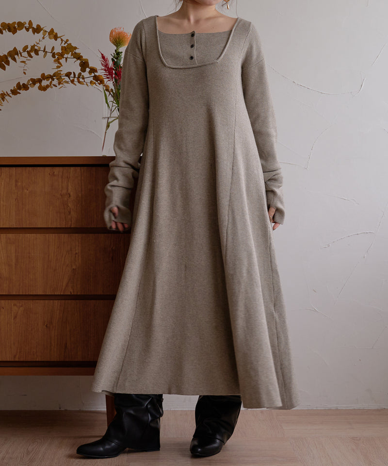 【予約商品】lady knit onepiece / レディーニットワンピース