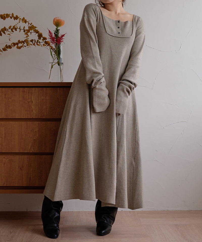 【予約商品】lady knit onepiece / レディーニットワンピース