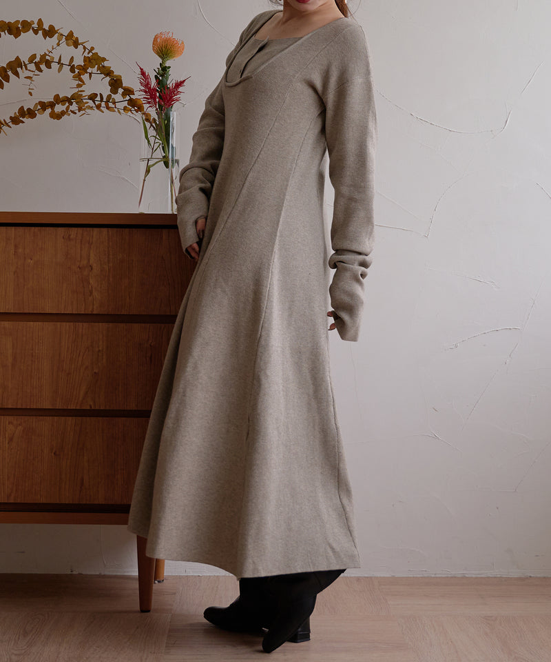 【予約商品】lady knit onepiece / レディーニットワンピース