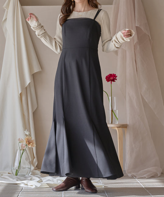 layered  mermaid cami onepiece / レイヤードマーメイドキャミワンピース