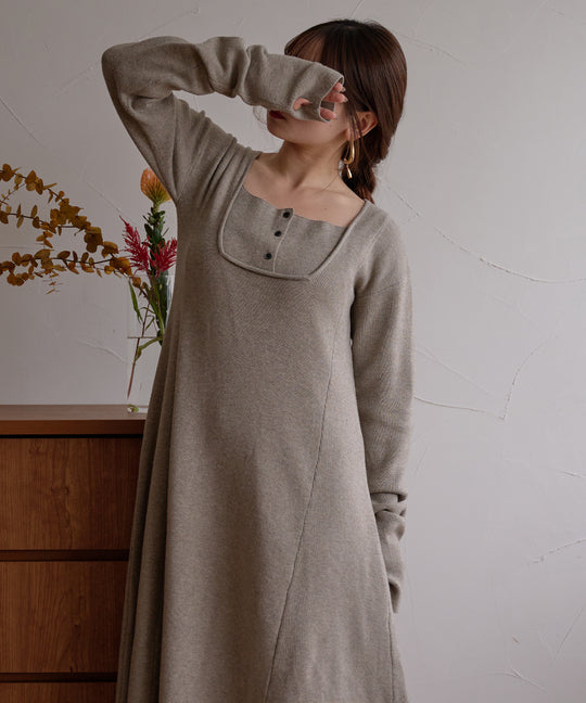 【予約商品】lady knit onepiece / レディーニットワンピース