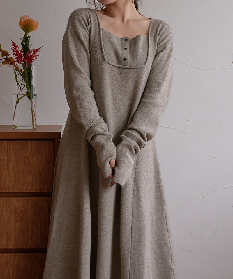 【予約商品】lady knit onepiece / レディーニットワンピース