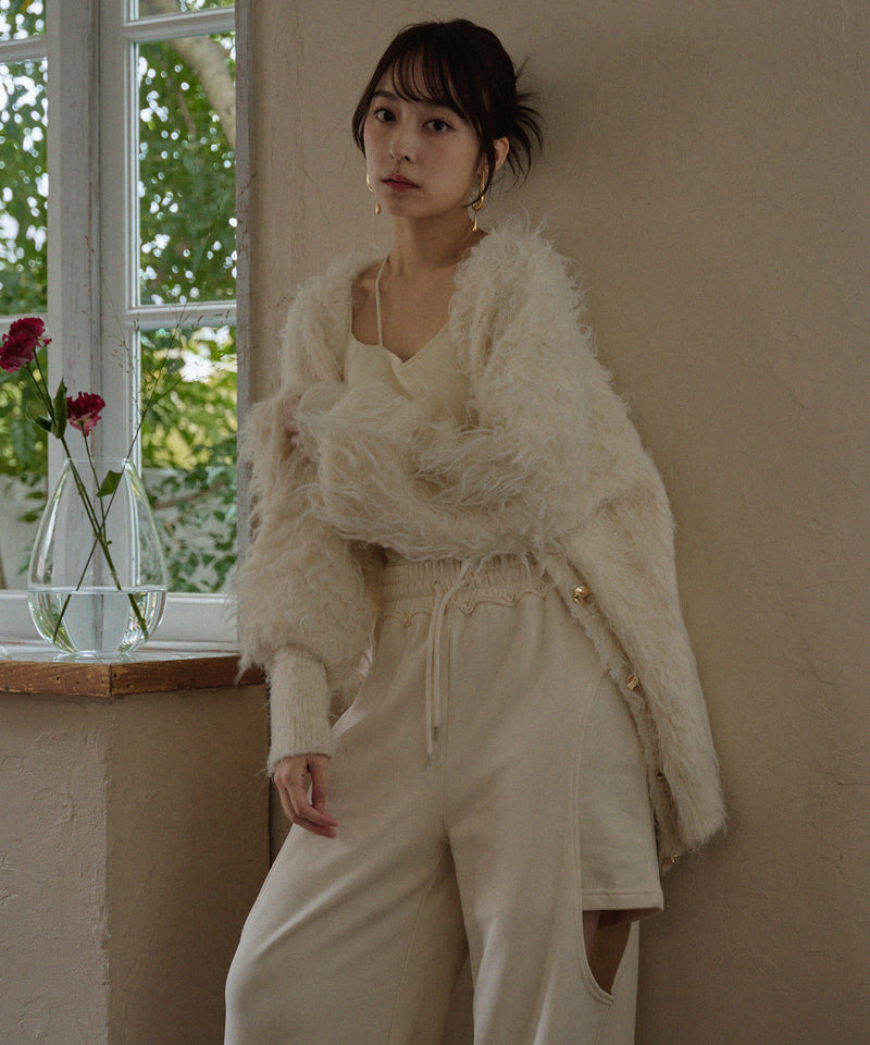 cut out design  sweatshirt pants / カットアウトデザインスウェットパンツ