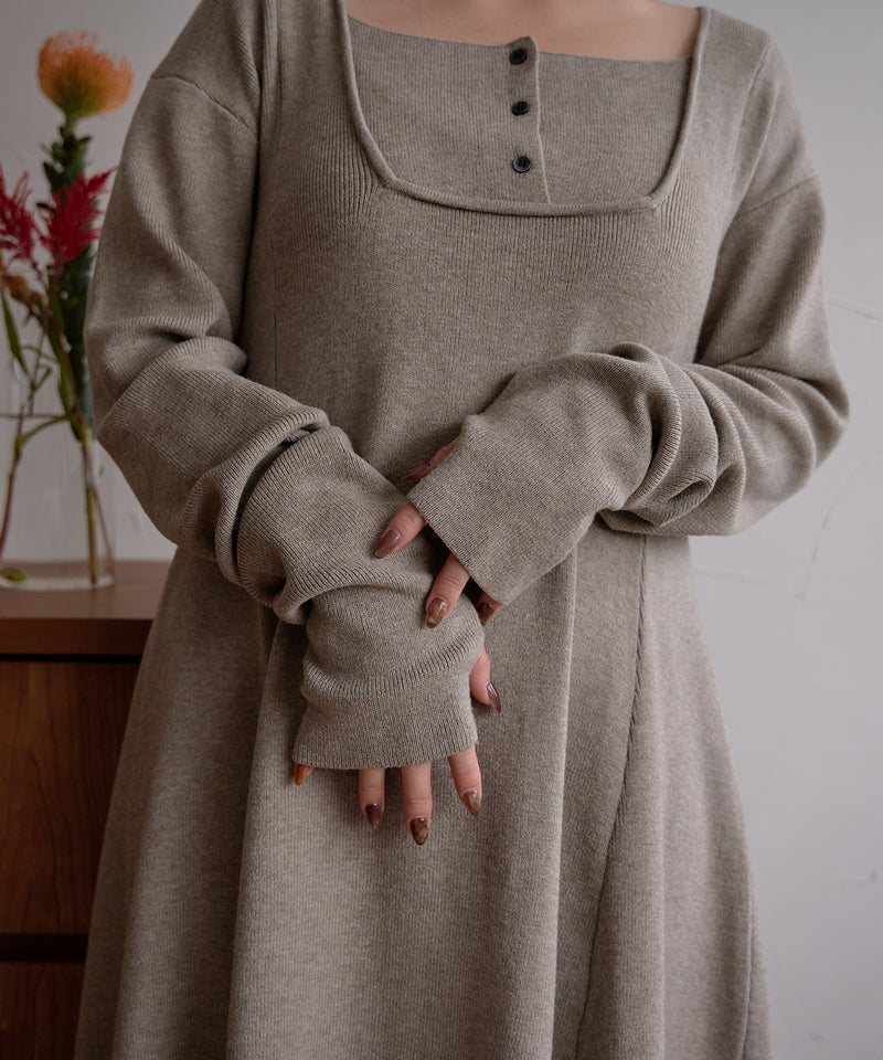 【予約商品】lady knit onepiece / レディーニットワンピース