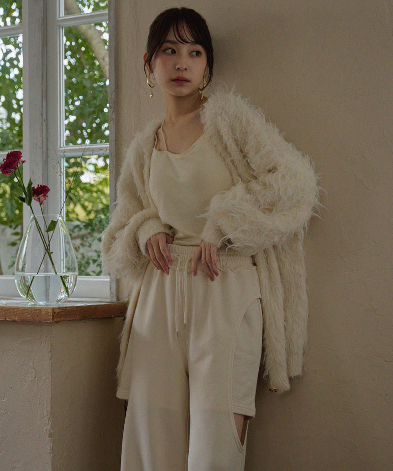 cut out design  sweatshirt pants / カットアウトデザインスウェットパンツ