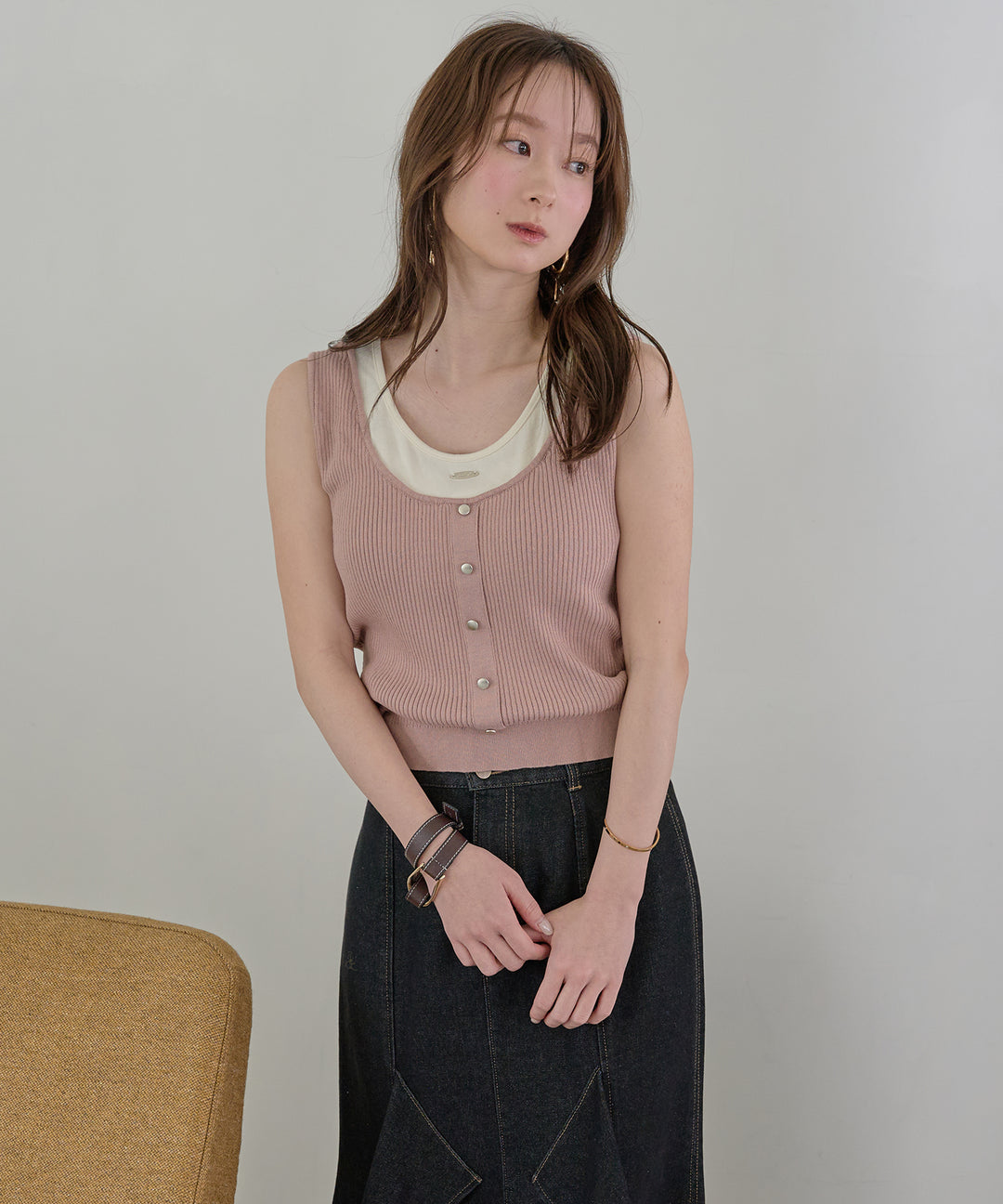 layered design tank top / レイヤードデザインタンクトップ – favclo.
