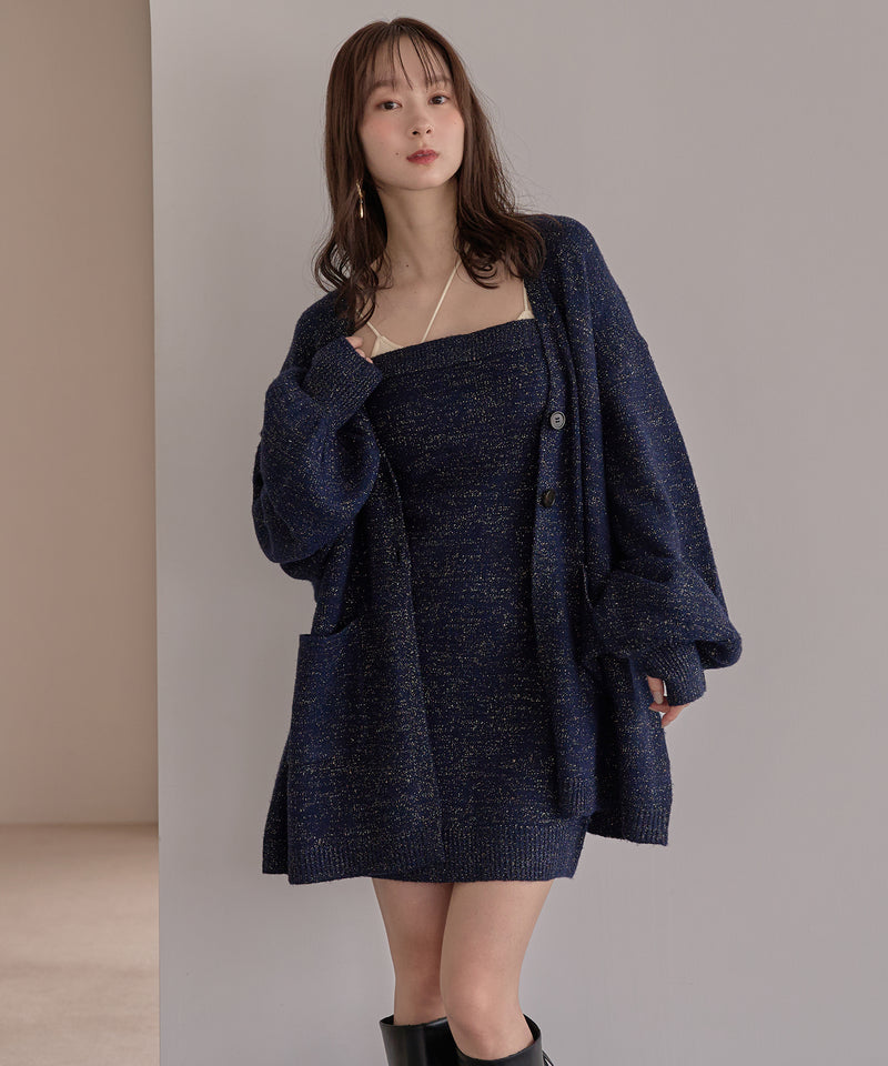 glitter melange knit ensemble / グリッターメランジニットアンサンブル