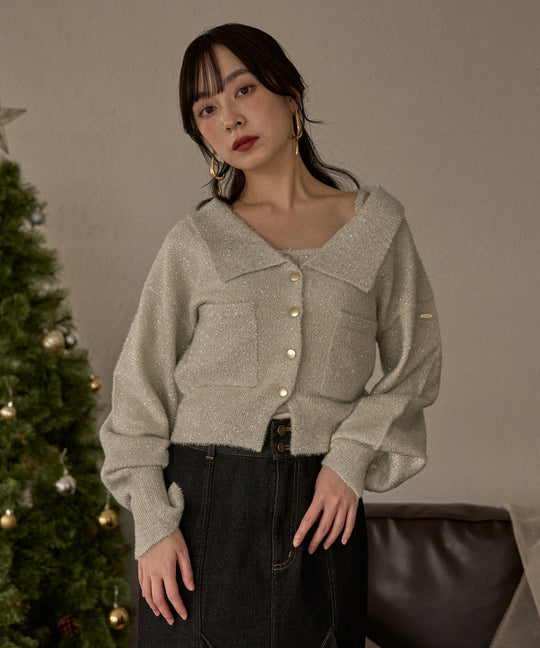 glitter knit ensemble / グリッターニットアンサンブル