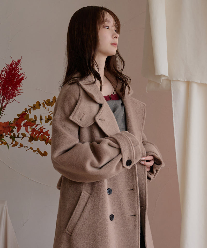 shaggy long coat / シャギーロングコート