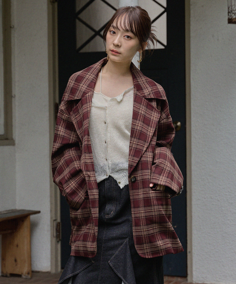 check over jacket / チェックオーバージャケット