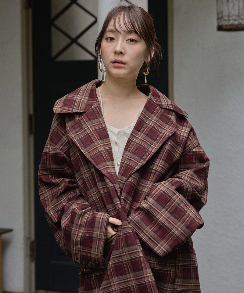 check over jacket / チェックオーバージャケット