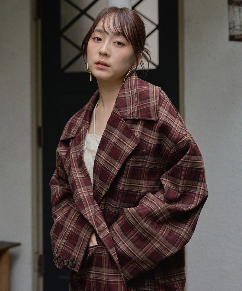 check over jacket / チェックオーバージャケット