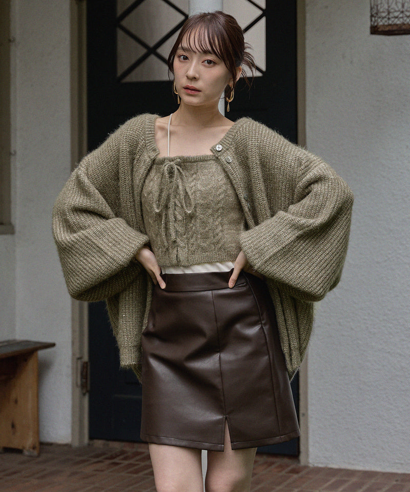 spangle knit ensemble / スパンコールニットアンサンブル