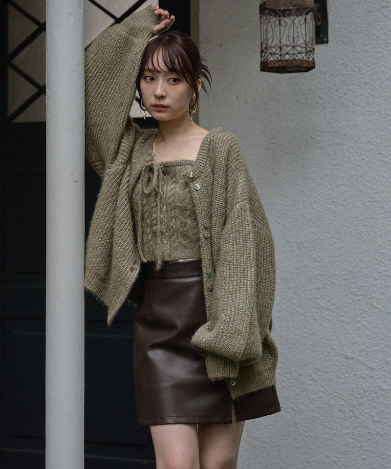 spangle knit ensemble / スパンコールニットアンサンブル
