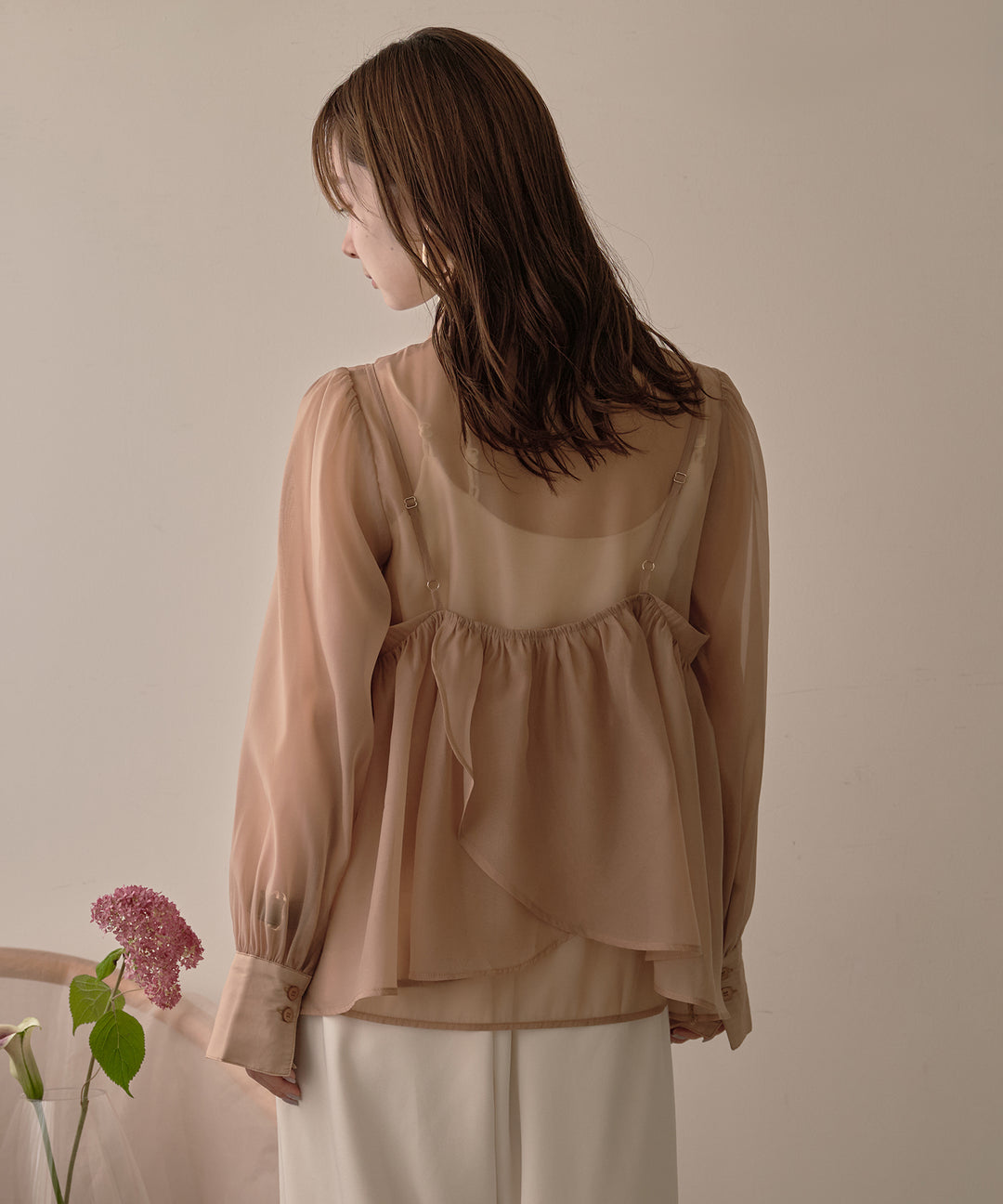 ブラウス シャツ bustier set sheer shirt / ビスチェセットシアーシャツ レディース bustier set sheer shirt / ビスチェセットシアーシャツ – favclo.