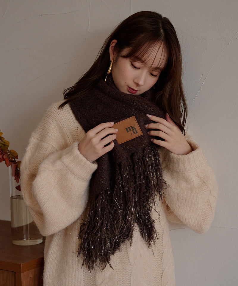 【予約商品】original glitter shaggy muffler / オリジナルグリッターシャギーマフラー