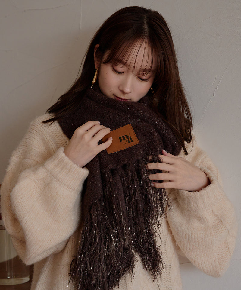 【予約商品】original glitter shaggy muffler / オリジナルグリッターシャギーマフラー