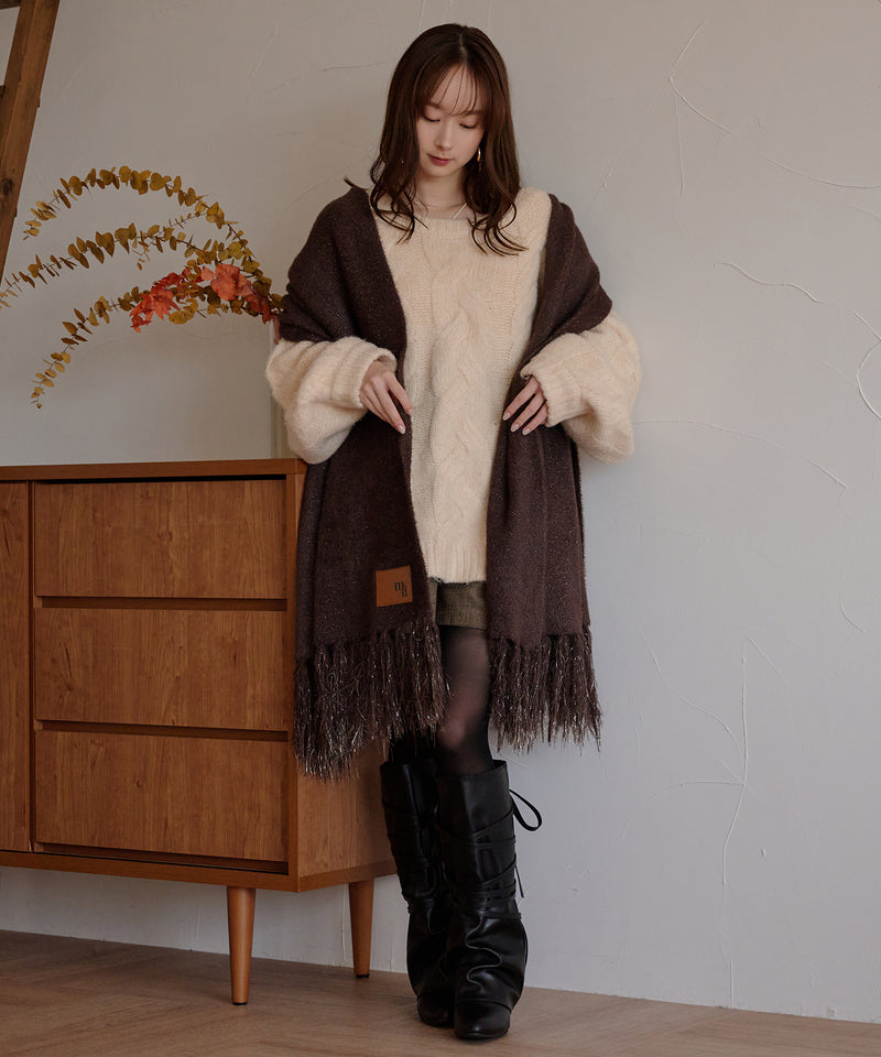 【予約商品】original glitter shaggy muffler / オリジナルグリッターシャギーマフラー