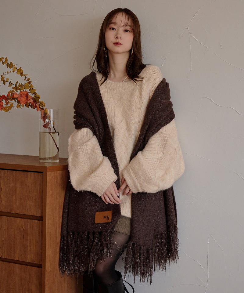 【予約商品】original glitter shaggy muffler / オリジナルグリッターシャギーマフラー