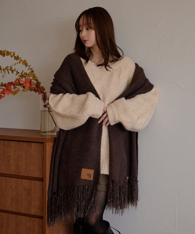 【予約商品】original glitter shaggy muffler / オリジナルグリッターシャギーマフラー