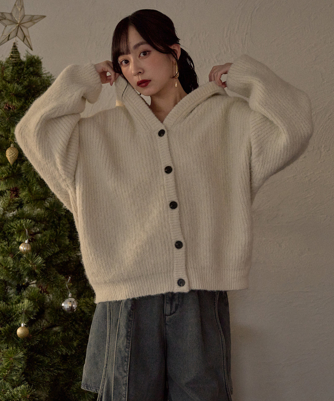 MAYDIマイディ　ベスト　タグ＆保存袋あり　¥47300 MAYDI / マイディ | HAND-KNITTED CHUNKY VEST ニットベスト | U