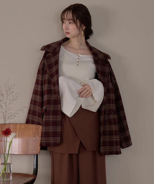 check over jacket / チェックオーバージャケット