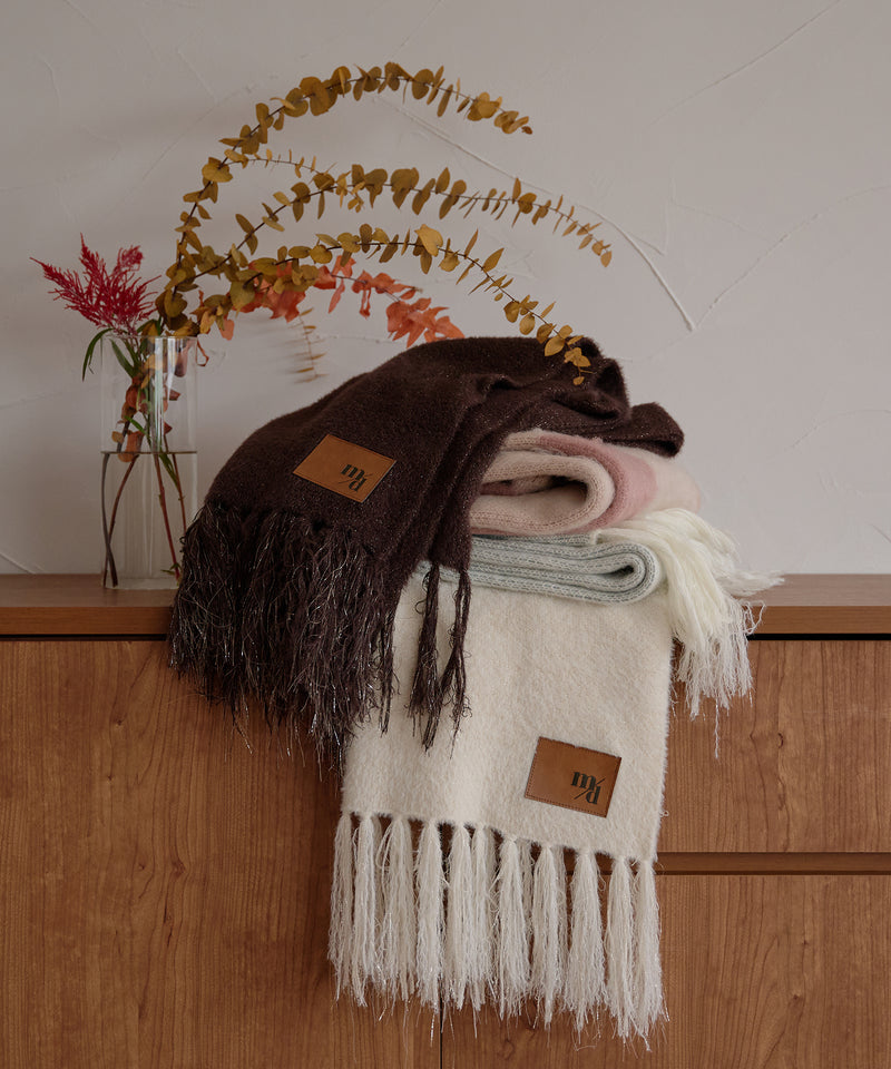 【予約商品】original glitter shaggy muffler / オリジナルグリッターシャギーマフラー