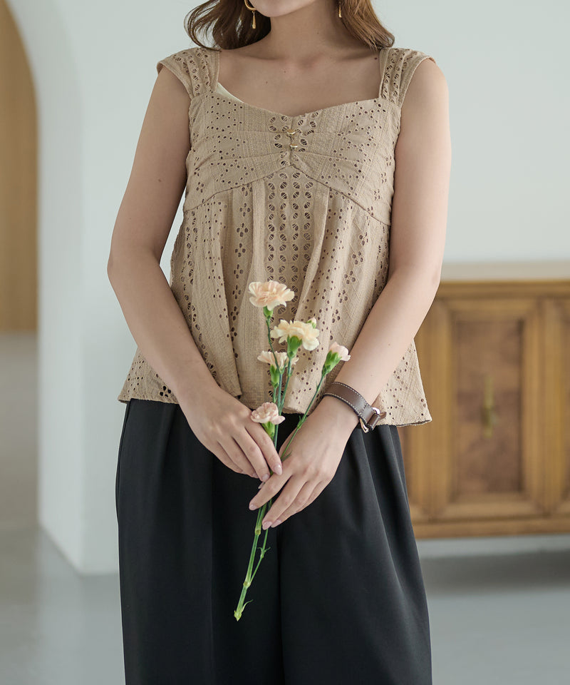 cotton lace tops / コットンレーストップス