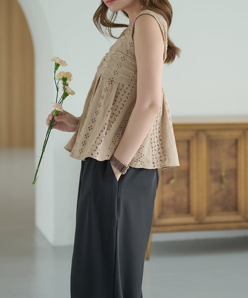 cotton lace tops / コットンレーストップス