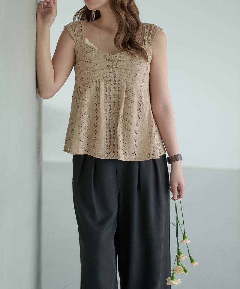 cotton lace tops / コットンレーストップス