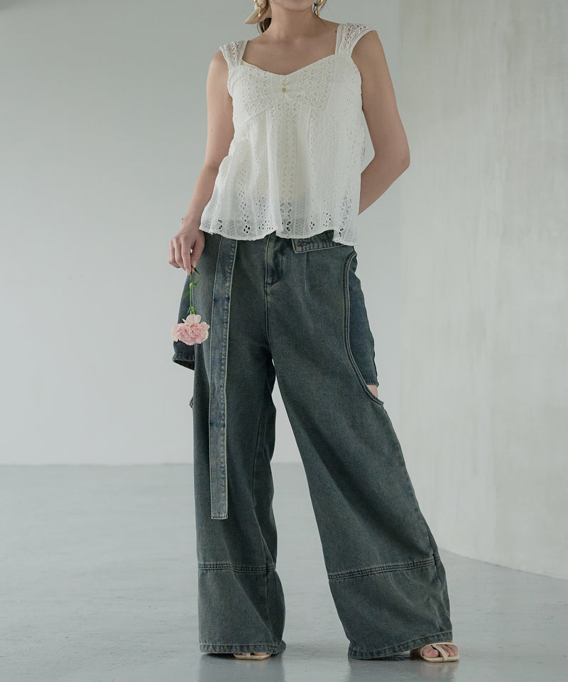 cotton lace tops / コットンレーストップス