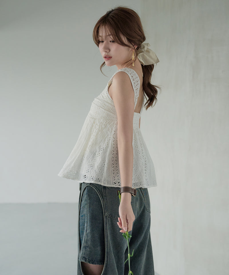 cotton lace tops / コットンレーストップス