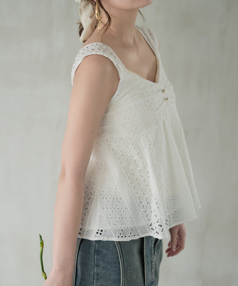 cotton lace tops / コットンレーストップス