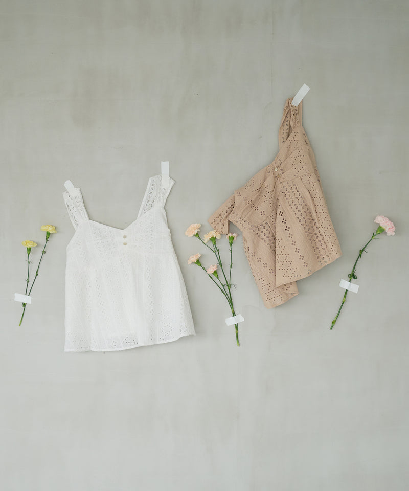 cotton lace tops / コットンレーストップス