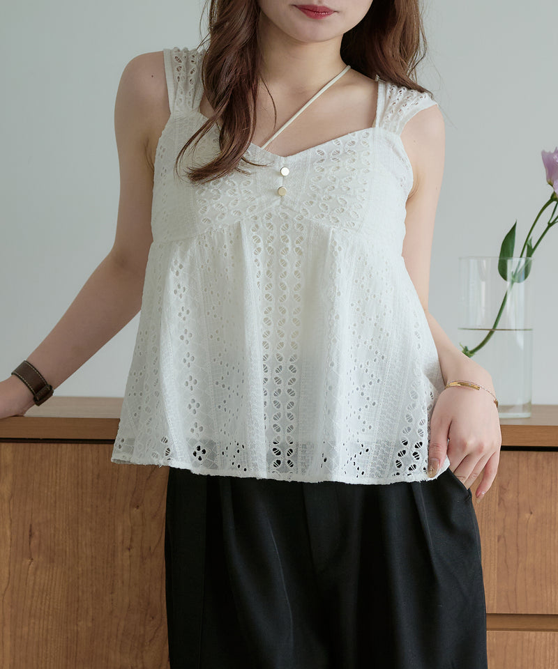 cotton lace tops / コットンレーストップス