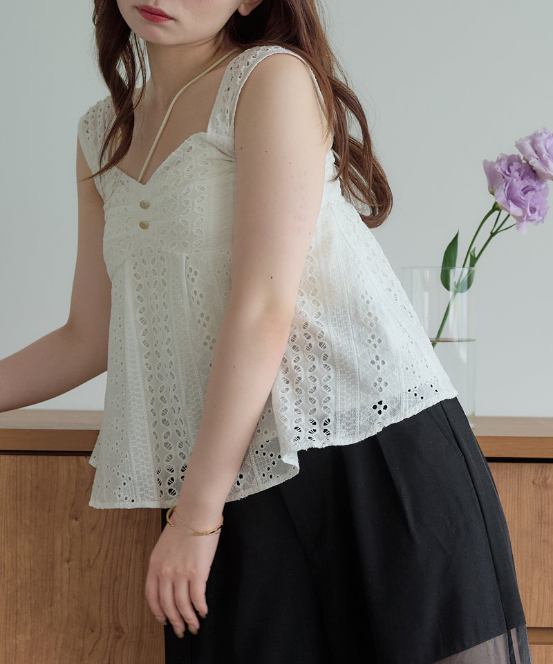 cotton lace tops / コットンレーストップス
