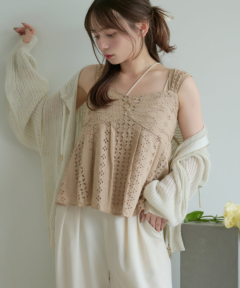 cotton lace tops / コットンレーストップス