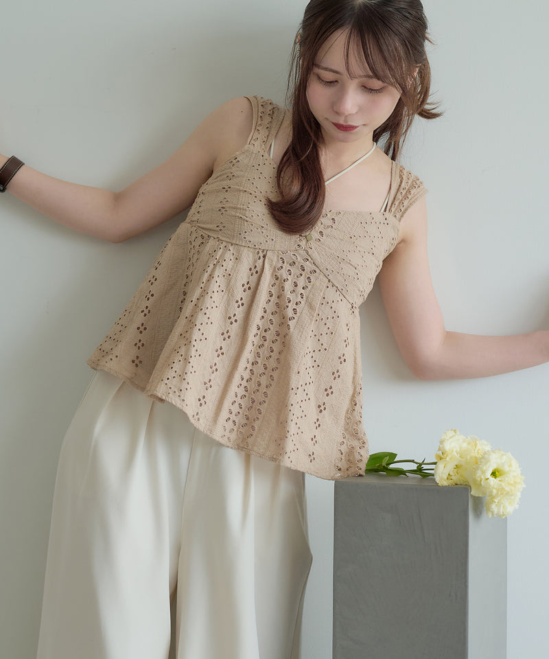 cotton lace tops / コットンレーストップス