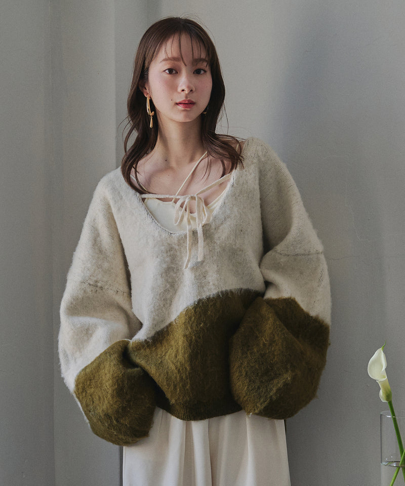 【予約商品】nuance knit pullover / ニュアンスニットプルオーバー