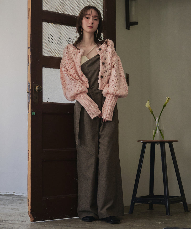 【予約商品】volume sleeve knit cardigan / ボリュームスリーブニットカーディガン