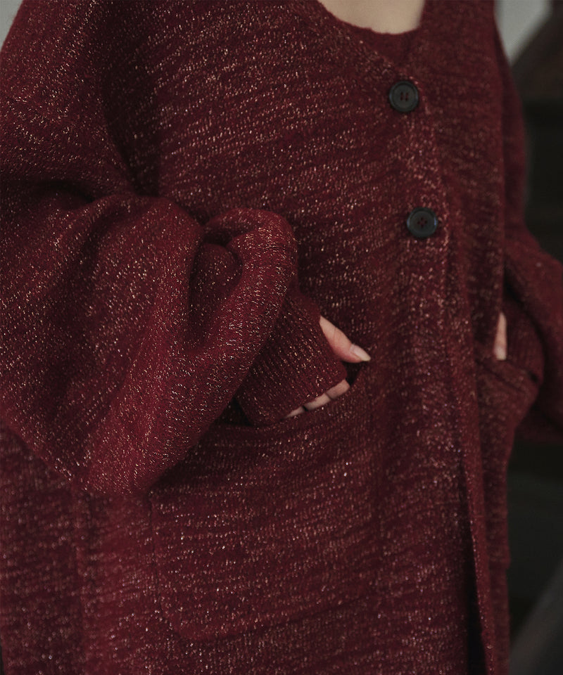 【予約商品】glitter melange knit ensemble / グリッターメランジニットアンサンブル