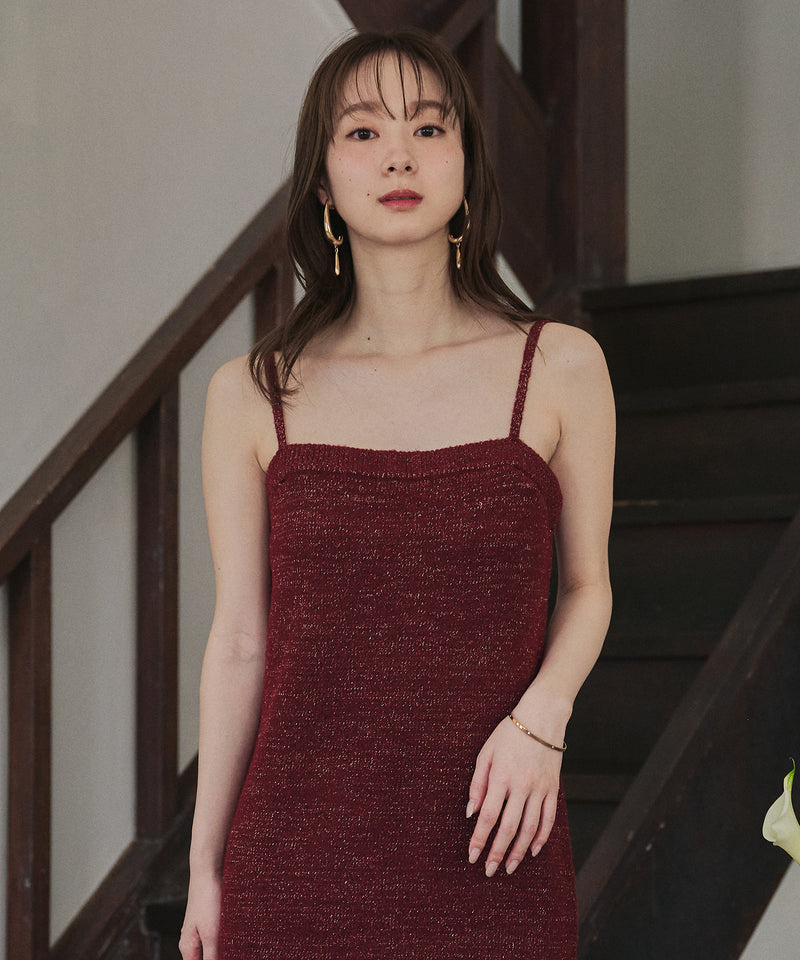 【予約商品】glitter melange knit ensemble / グリッターメランジニットアンサンブル