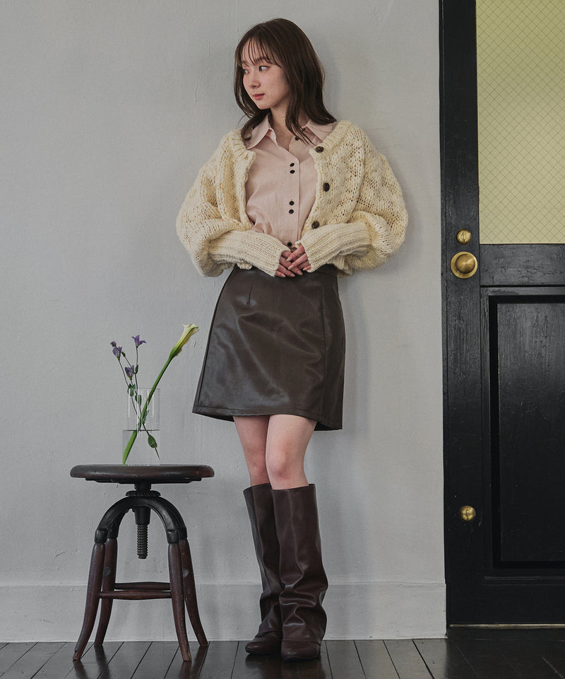 【予約商品】volume sleeve knit cardigan / ボリュームスリーブニットカーディガン