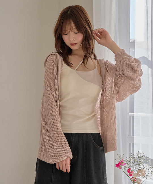 layered style cross design camisole / レイヤードスタイルクロスデザインキャミソール